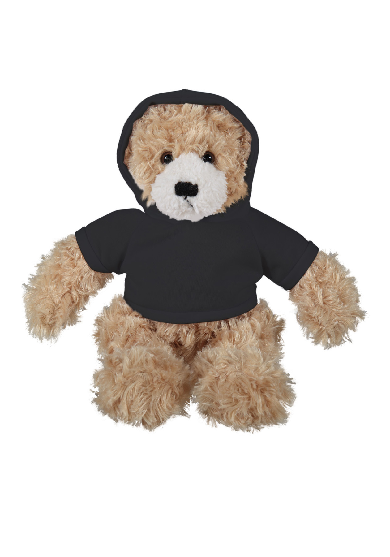 soft plush Beige Brandon Bear  with hoodie 9