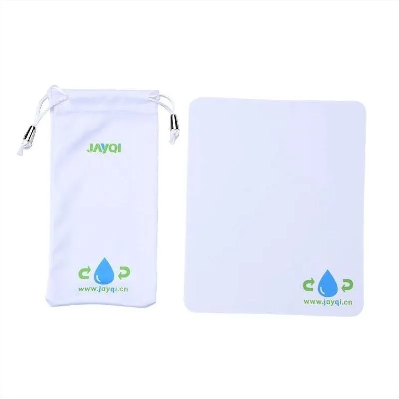 RPET Glasses Wiping Cloth with Pouch 11
