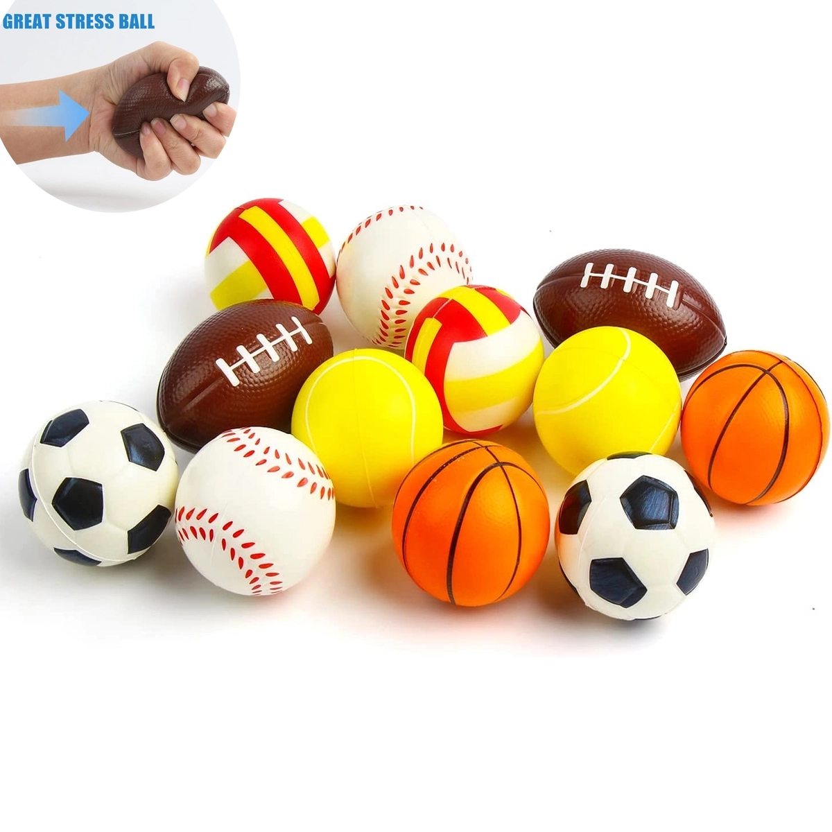 Mini Sport Stress Ball Bulk 1