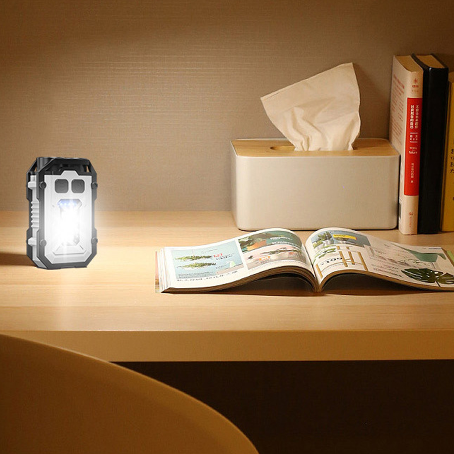 Multi Function ABS Keychain Flashlight for Outdoor 9