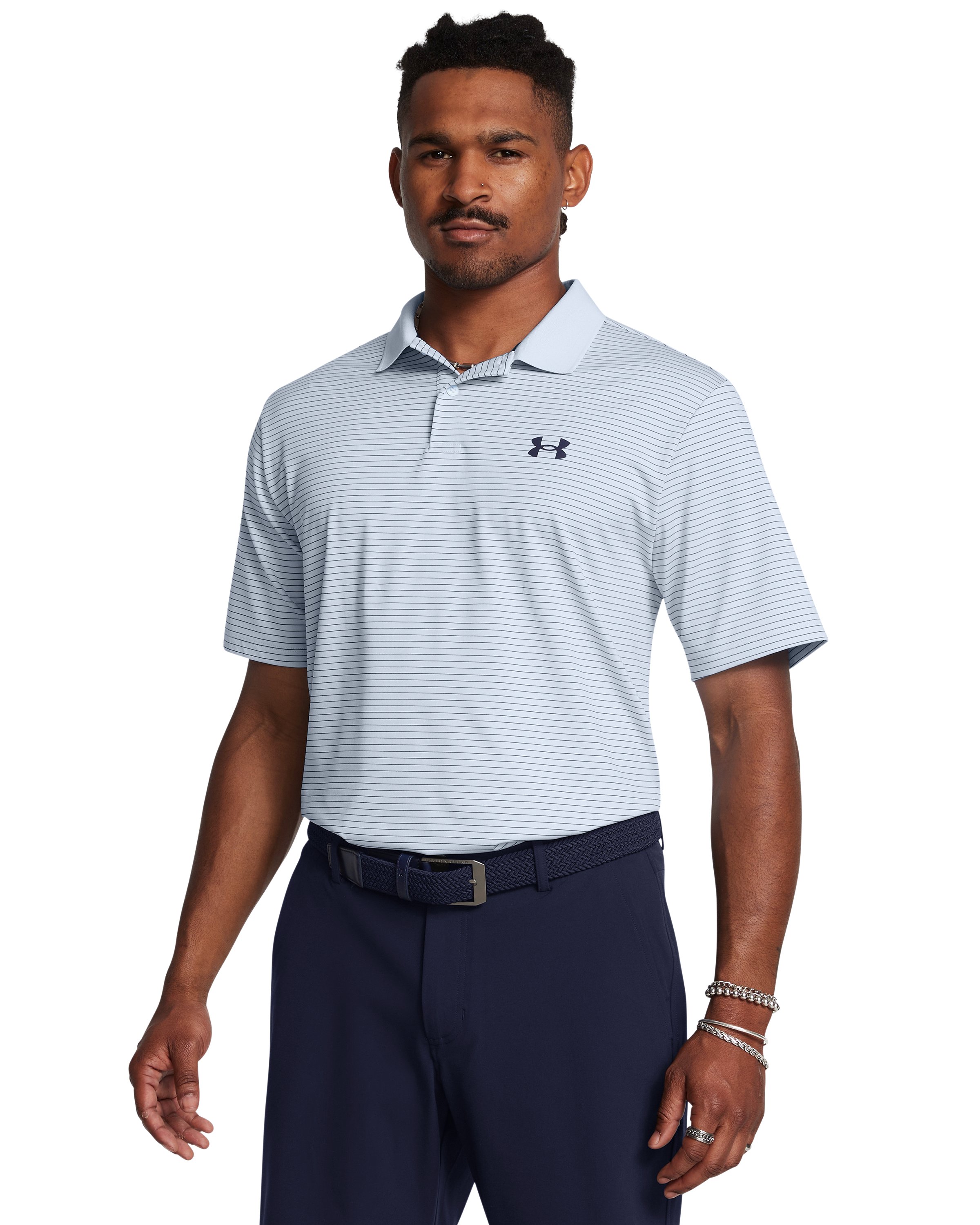 UA Matchplay Stripe Men's Polo 11