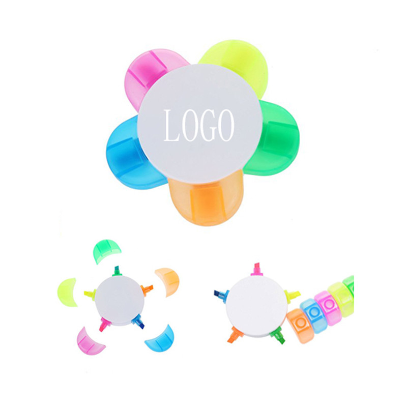 5 in 1 Flower Highlighter Pens 1
