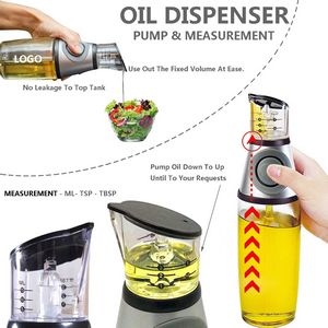 17oz Pump Measurement Olive Oil Bottle Dispenser 5