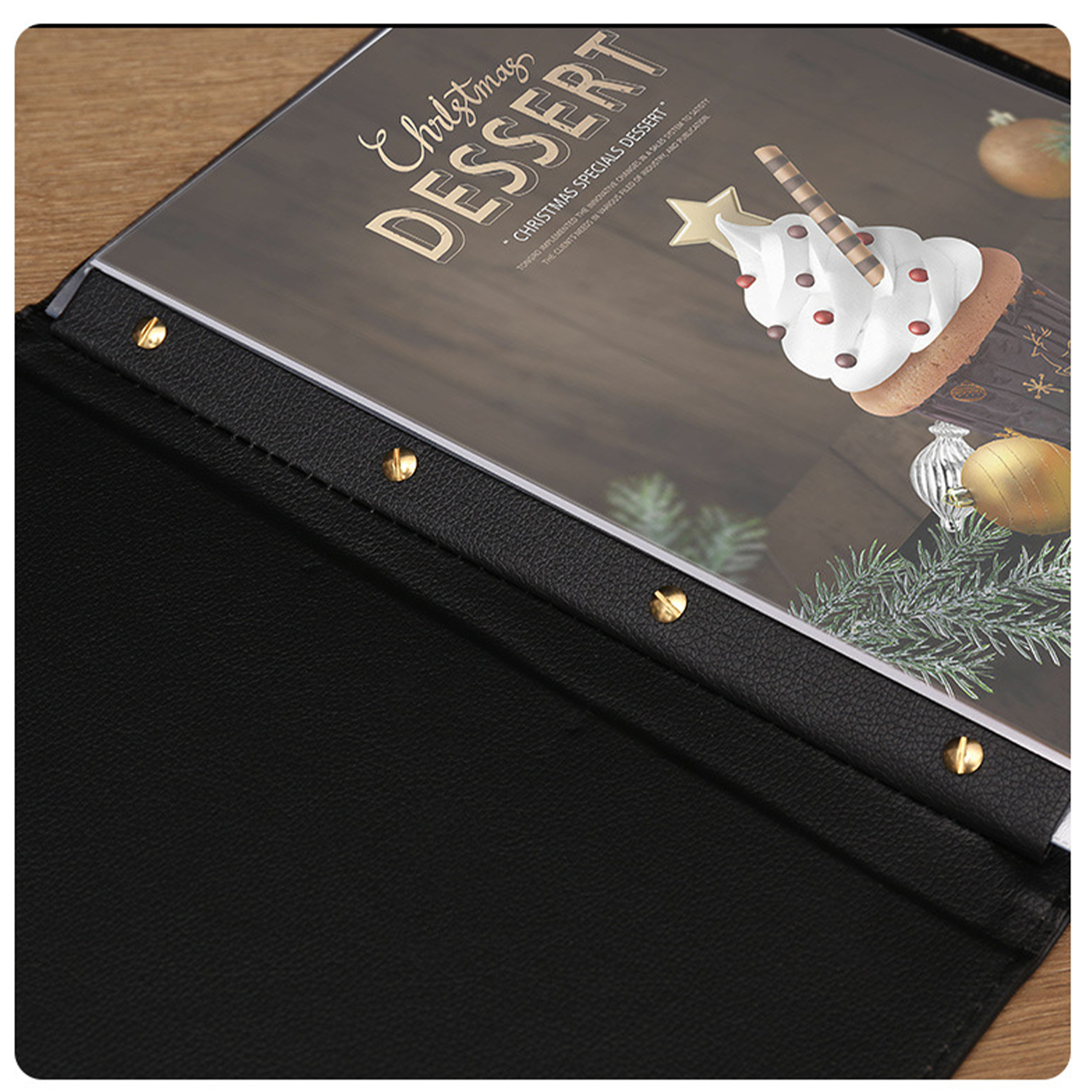 PU leather Menu Cover 6