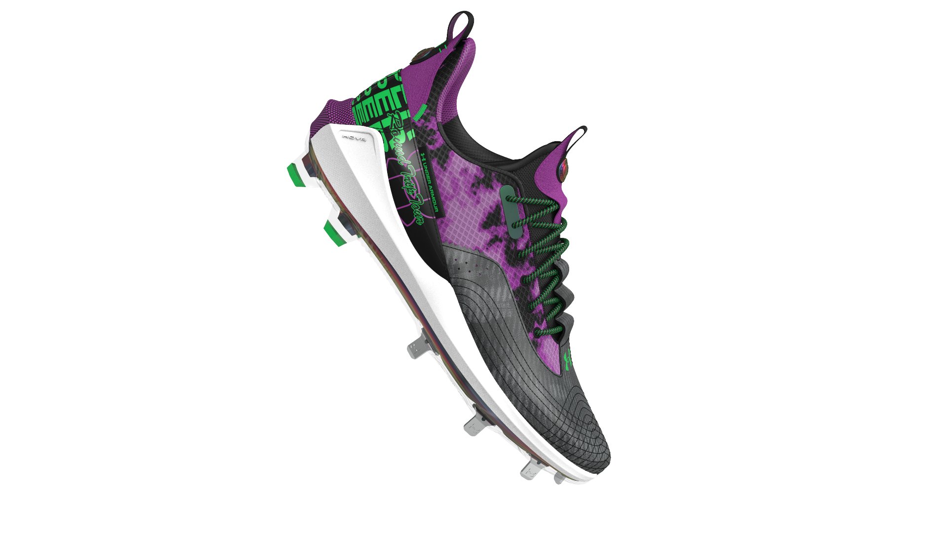 Men's UA Harper 7 Low ST PE Baseball Cleats 2