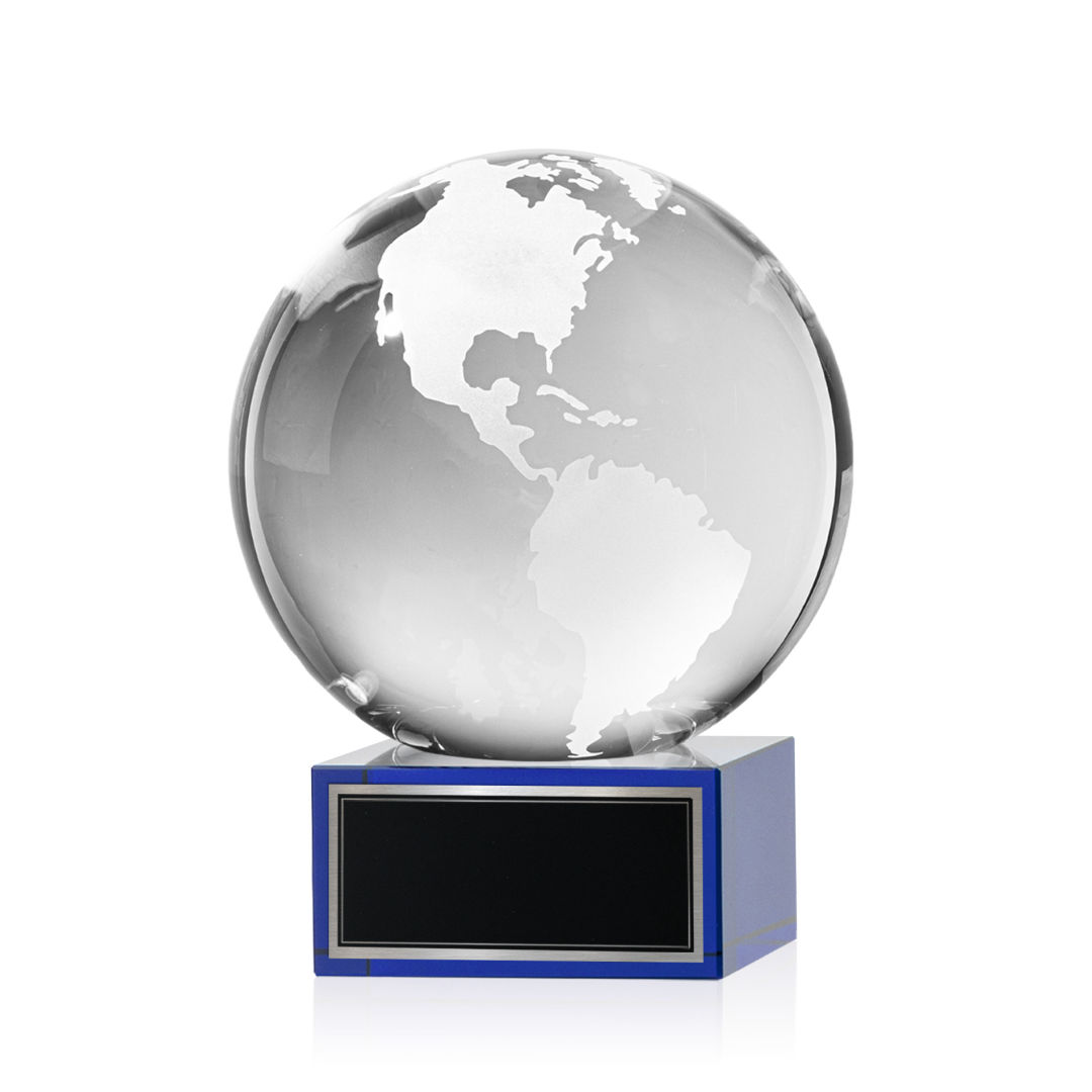 Globe Award on Hancock Base - Blue 3