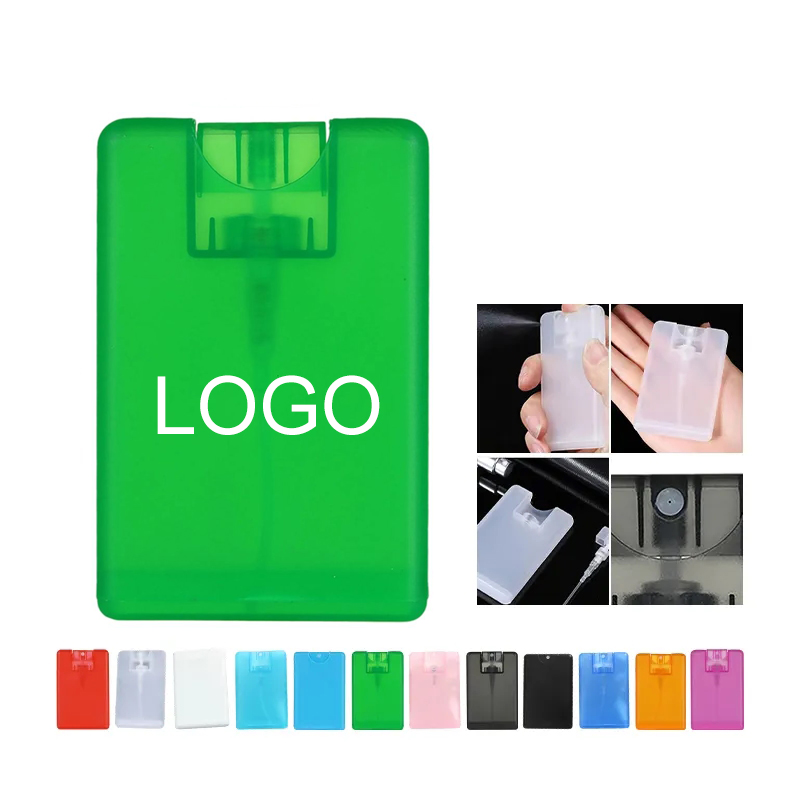 Custom Hand Sanitizer Spray 20ml with Card Shape and Logo Imprint 2