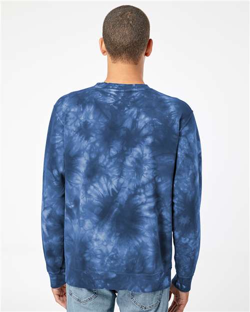 Unisex Midweight Tie-Dyed Crewneck Sweatshirt - PRM3500TD 40
