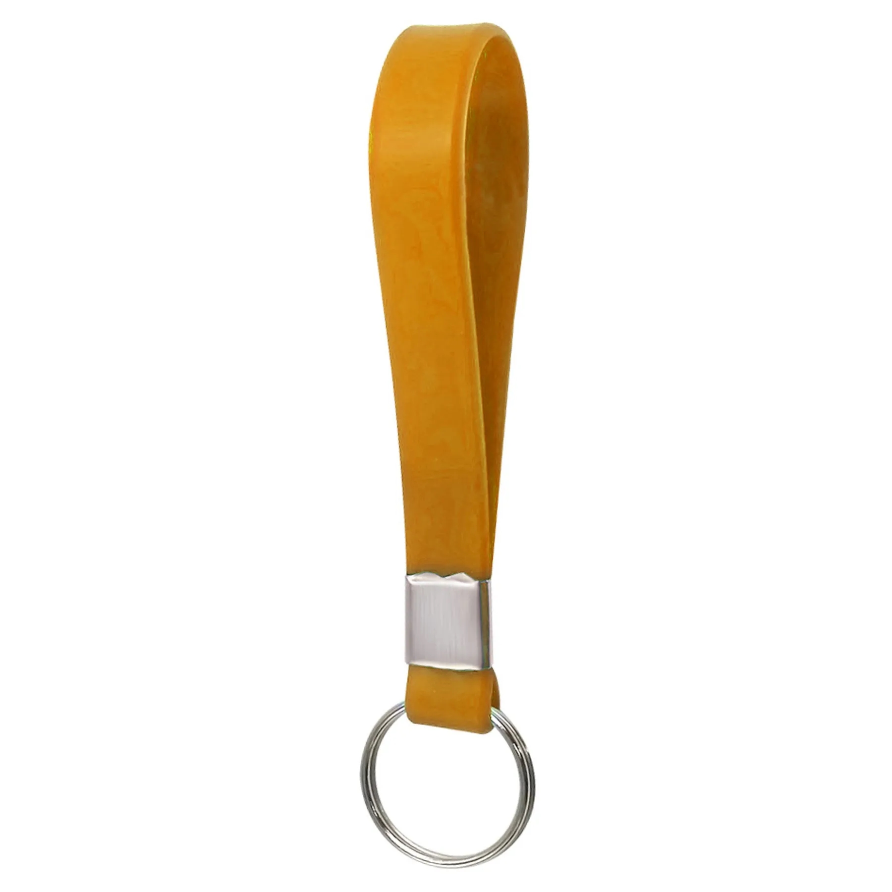 Screen Printed Silicone Wristband Keychain 5
