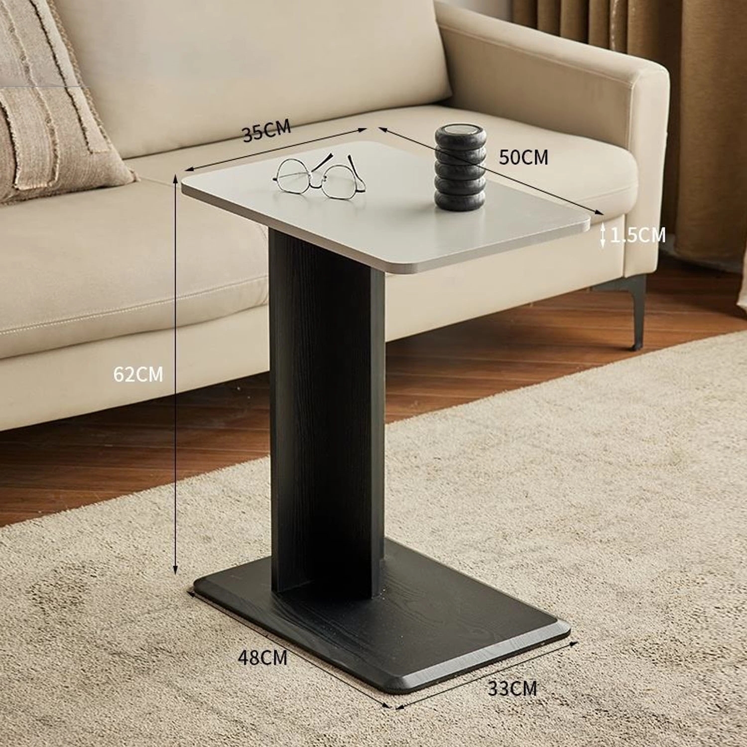 C-Shaped End Table For Couch 4