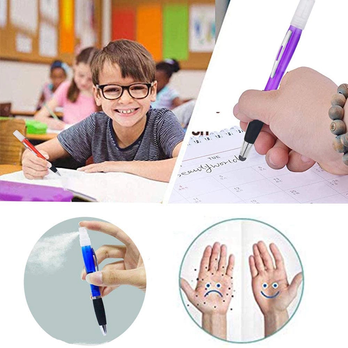 3 in 1 Empty Refillable Spray Bottles Ballpoint Pen 10