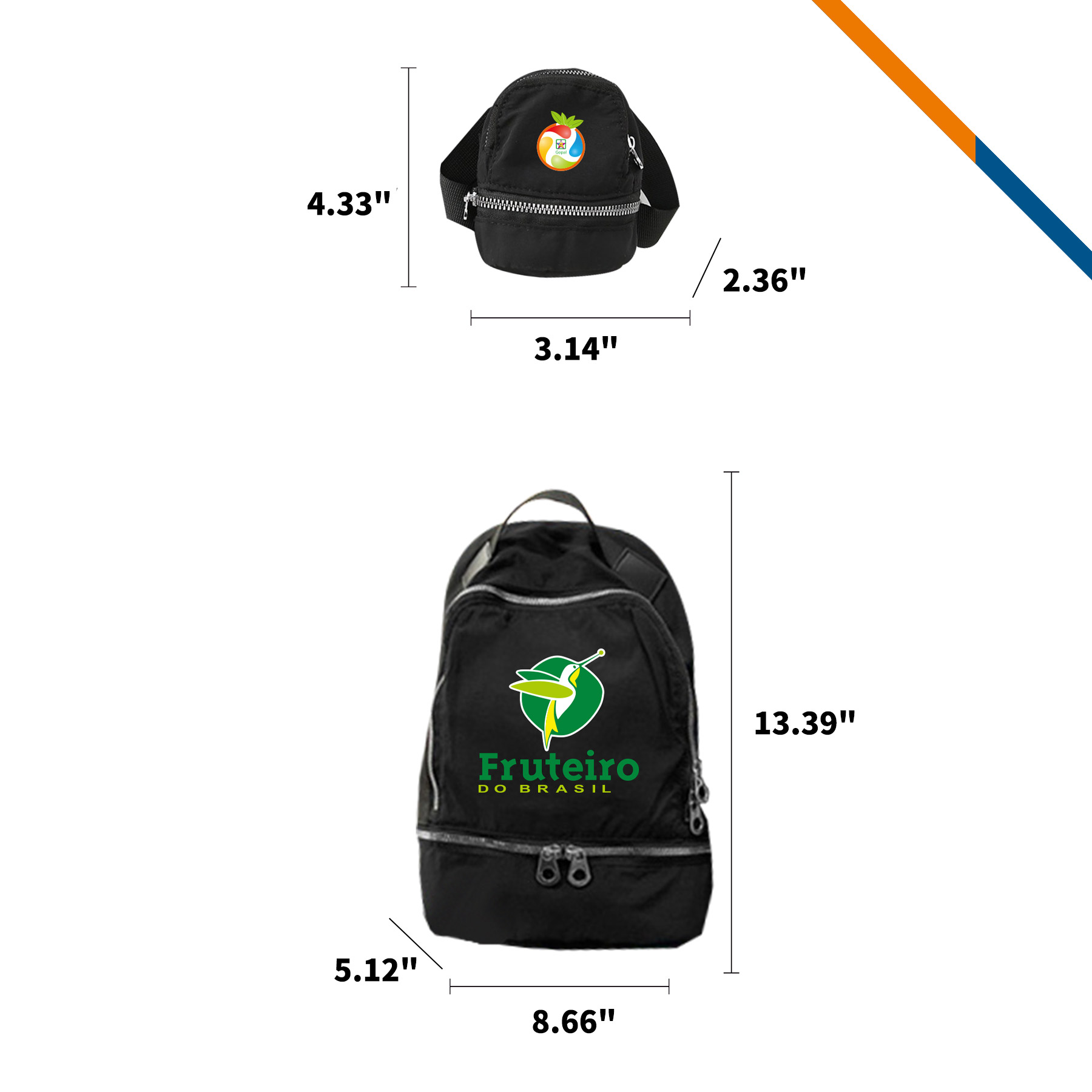 VibePact Backpack With Detachable Coin Purse 14