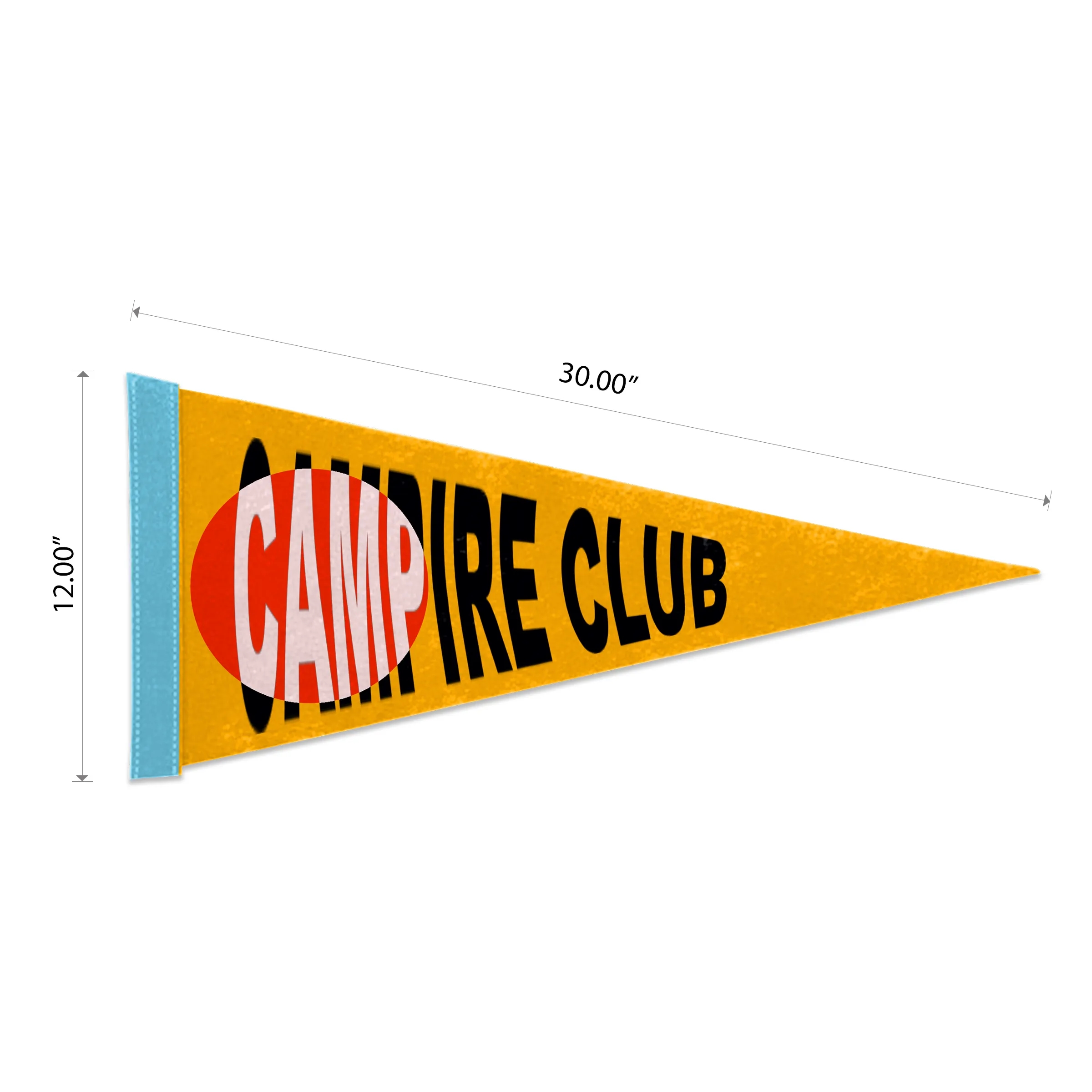 12"x30" Custom Full Color Printed Felt Pennant 4