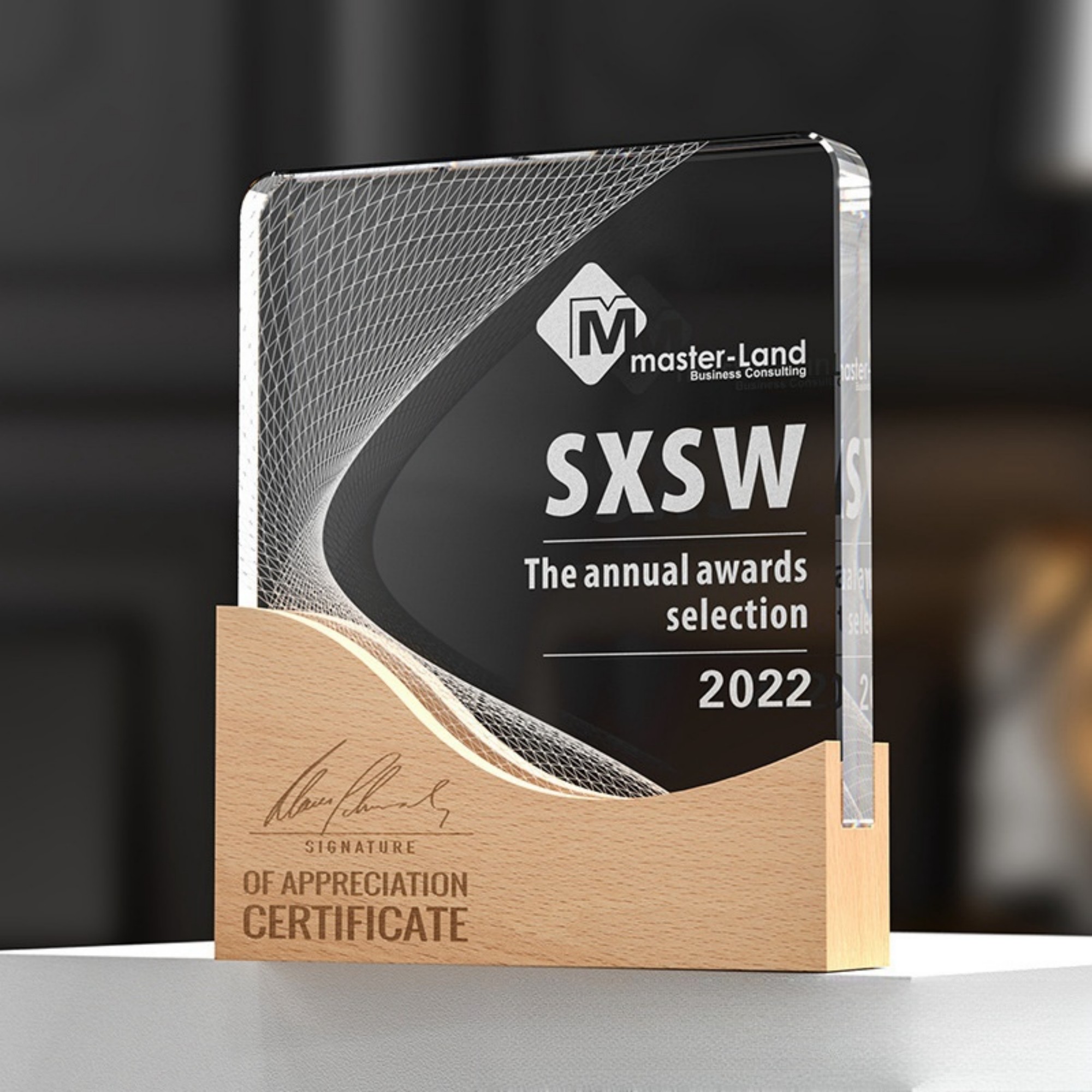 Beechwood Crystal Trophy 8