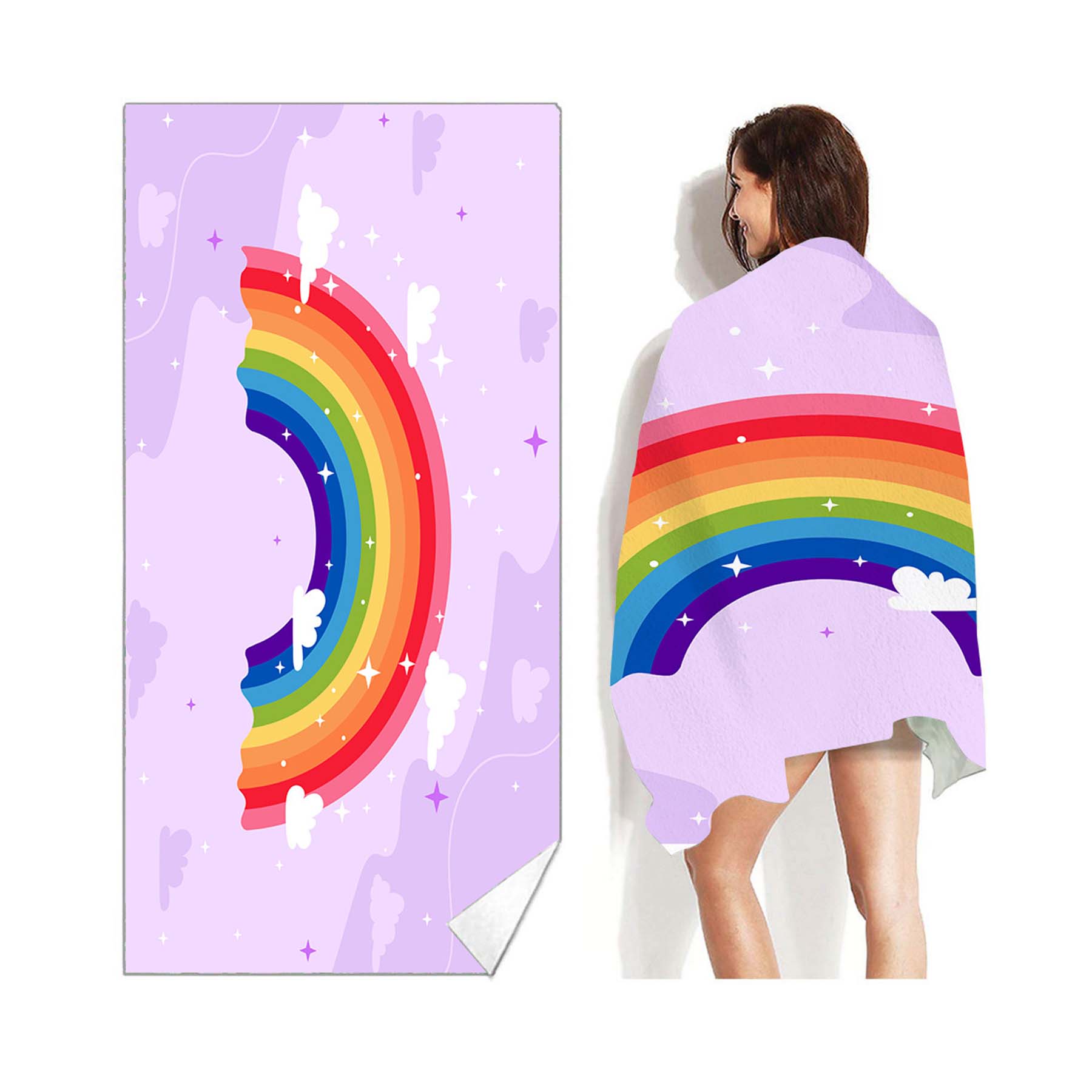 Full-Color Custom Beach Towel 1