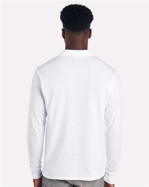 Men's Dri-Power® Long Sleeve Polo - 437LR 6