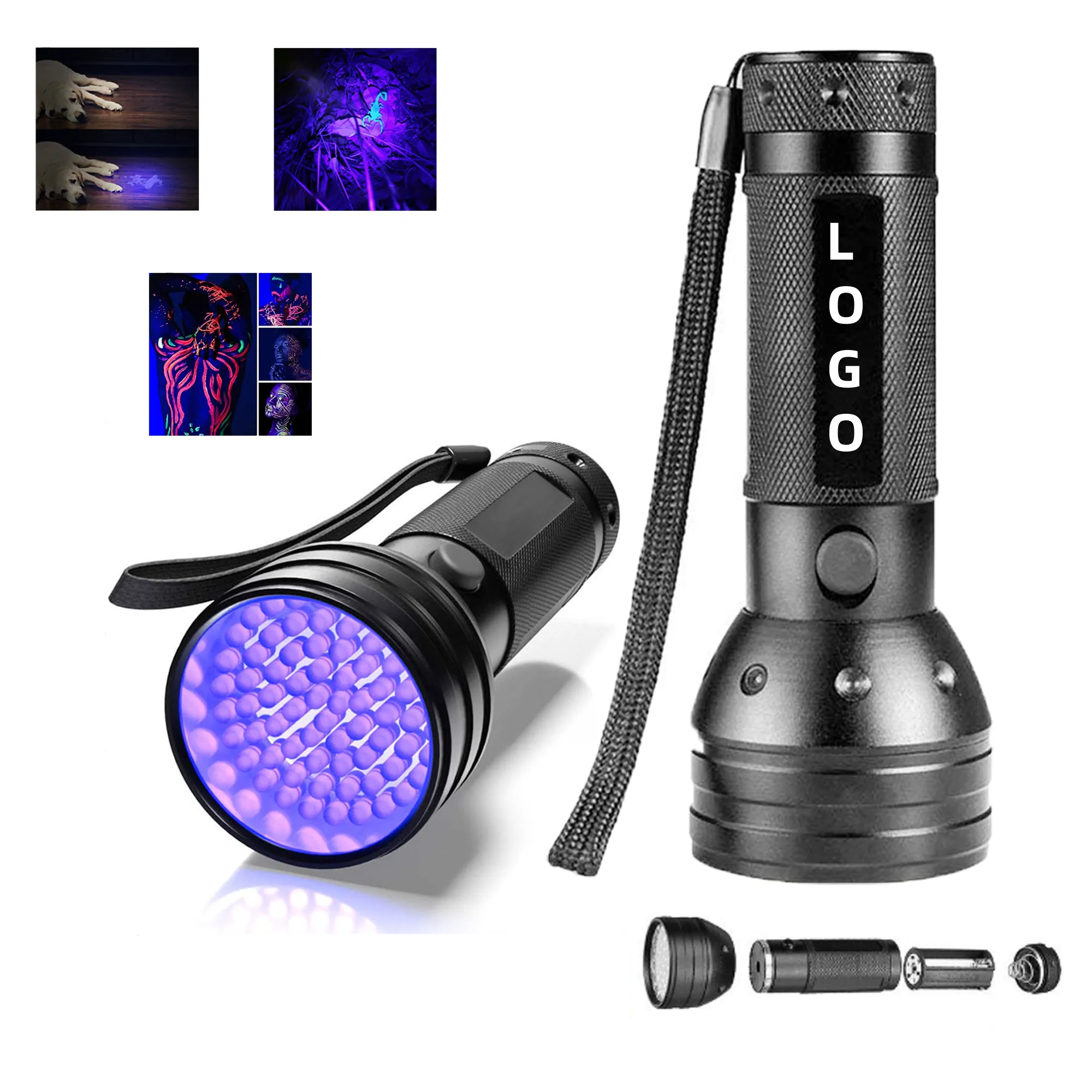 51 LED UV Flashlight For Pet Urine Bed Bugs Resin Curing 2