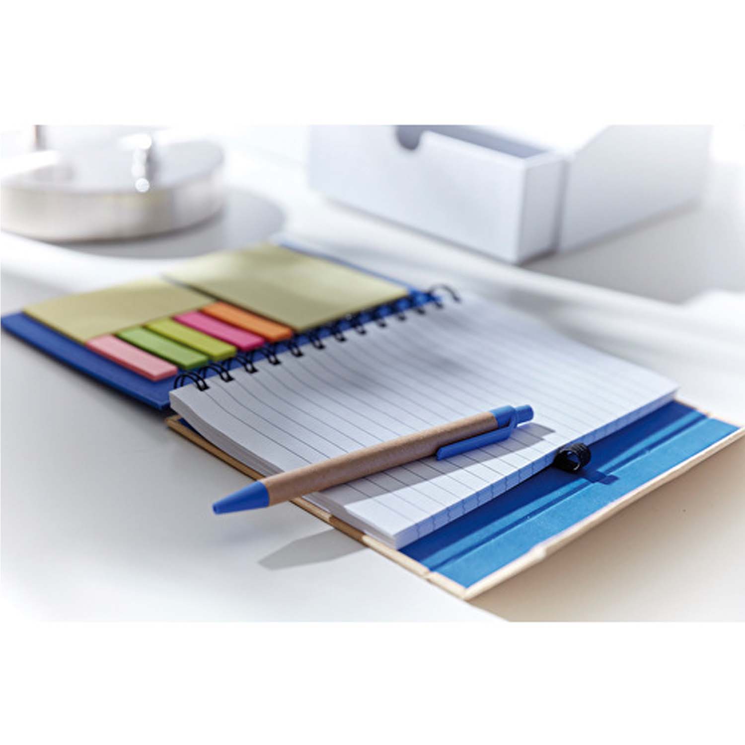 Spiral Notebook W/ Sticky Notes & Pen 4