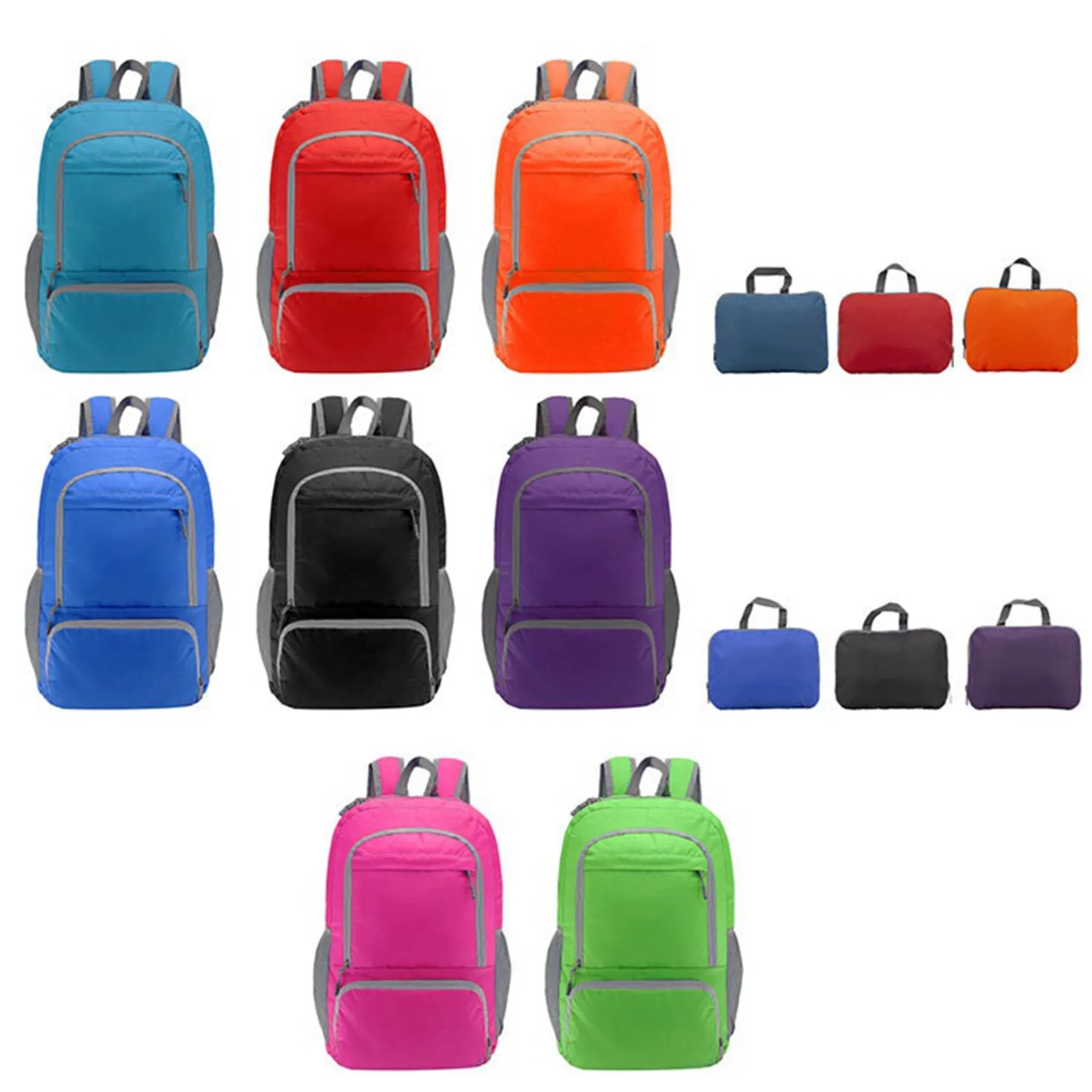 Waterproof Travel Foldable Laptop Backpack with Mesh Pockets 5