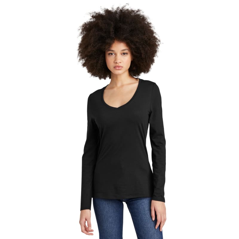 District Women's Perfect Tri Long Sleeve V-Neck Tee 35