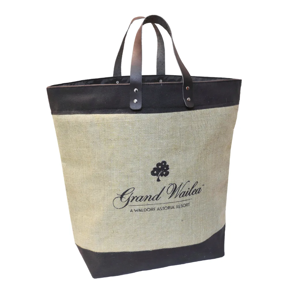 Upscale Burlap Tote 7