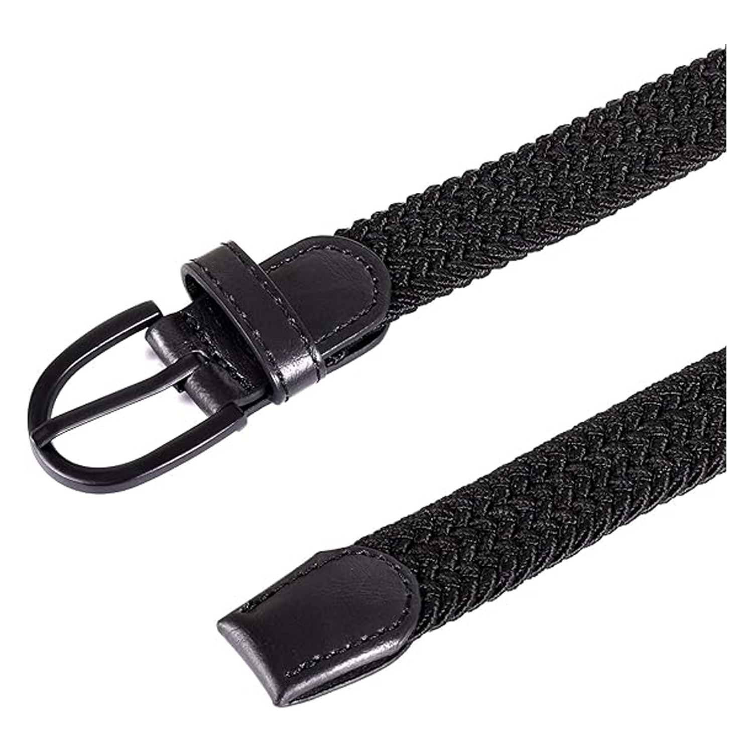 Woven Elastic and Stretch-Free Punching Canvas Belt 7