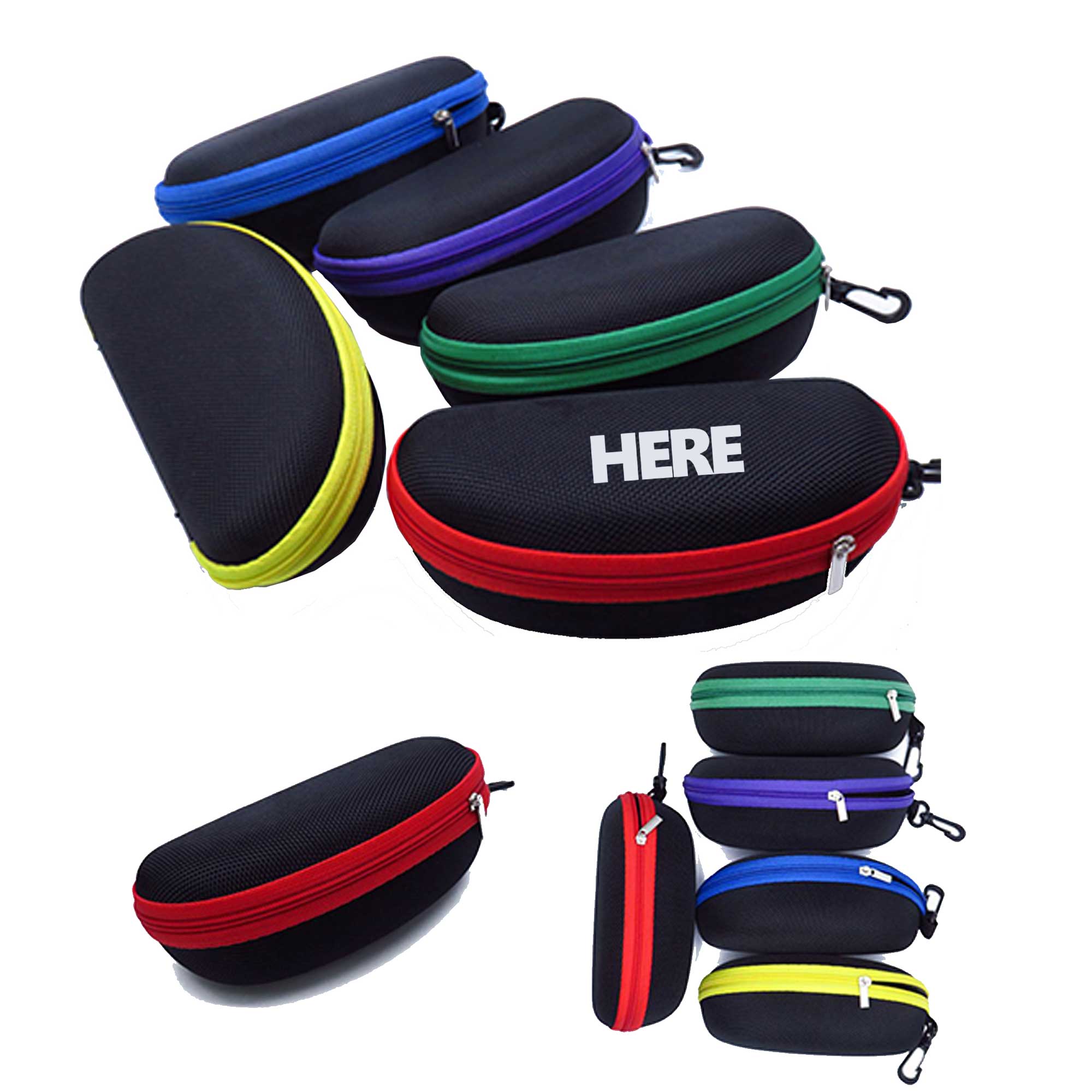 Portable Travel Zipper Eyeglasses Case 2