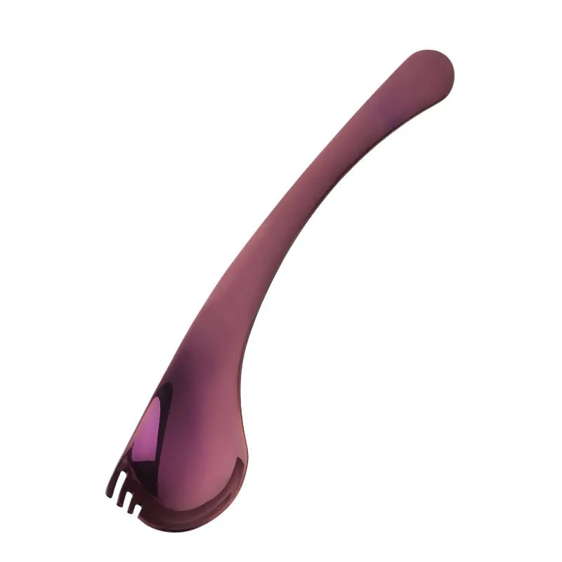 2 In 1 Bend Handle Spork Soup Tableware 8