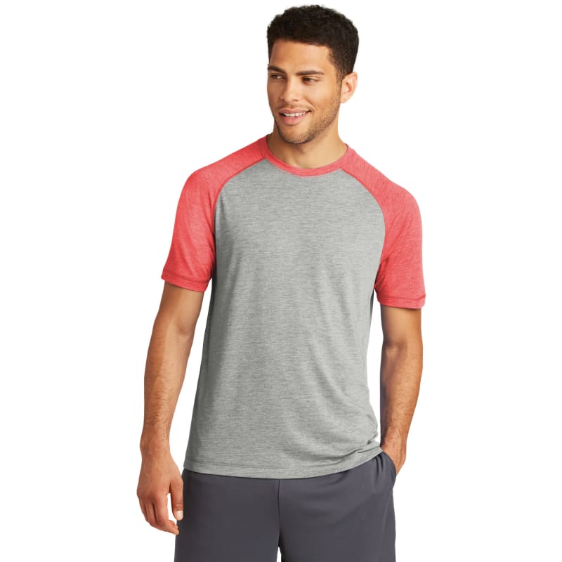 Sport-Tek PosiCharge Tri-Blend Wicking Raglan Tee. 59