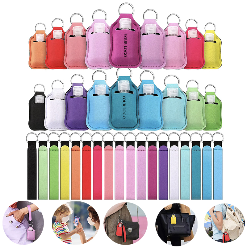 Neoprene Keychain and Hand Sanitizer Holders 1
