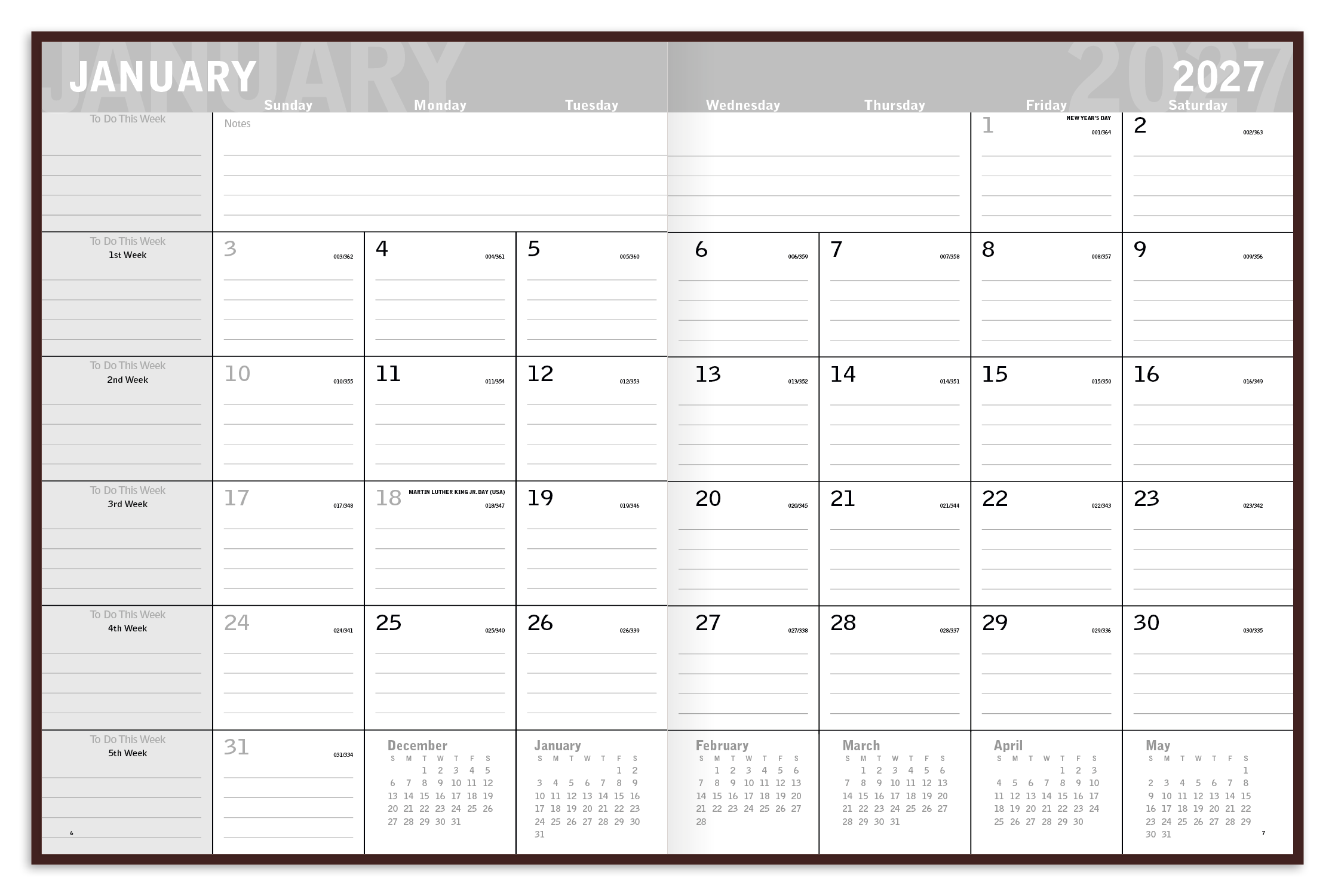 Triumph® Calendars Classic Monthly Planner 20