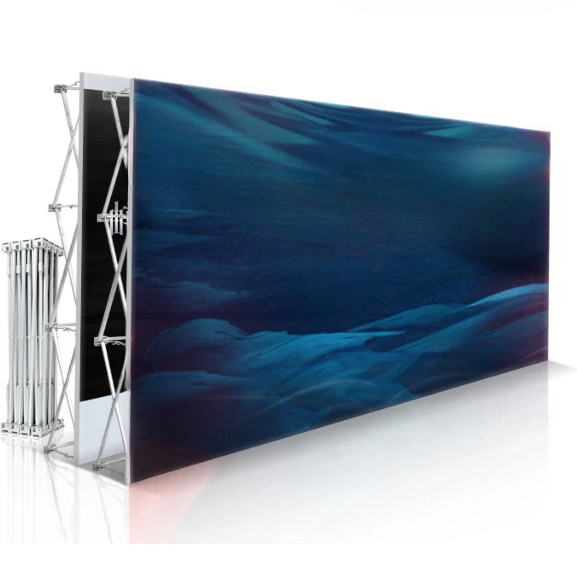 Stretchable Fabric Exhibition Aluminum Alloy Poster Stand 2