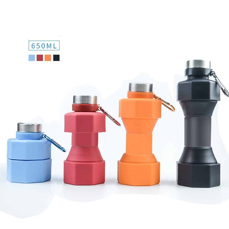 Silicone Dumbbell Water Bottle 2