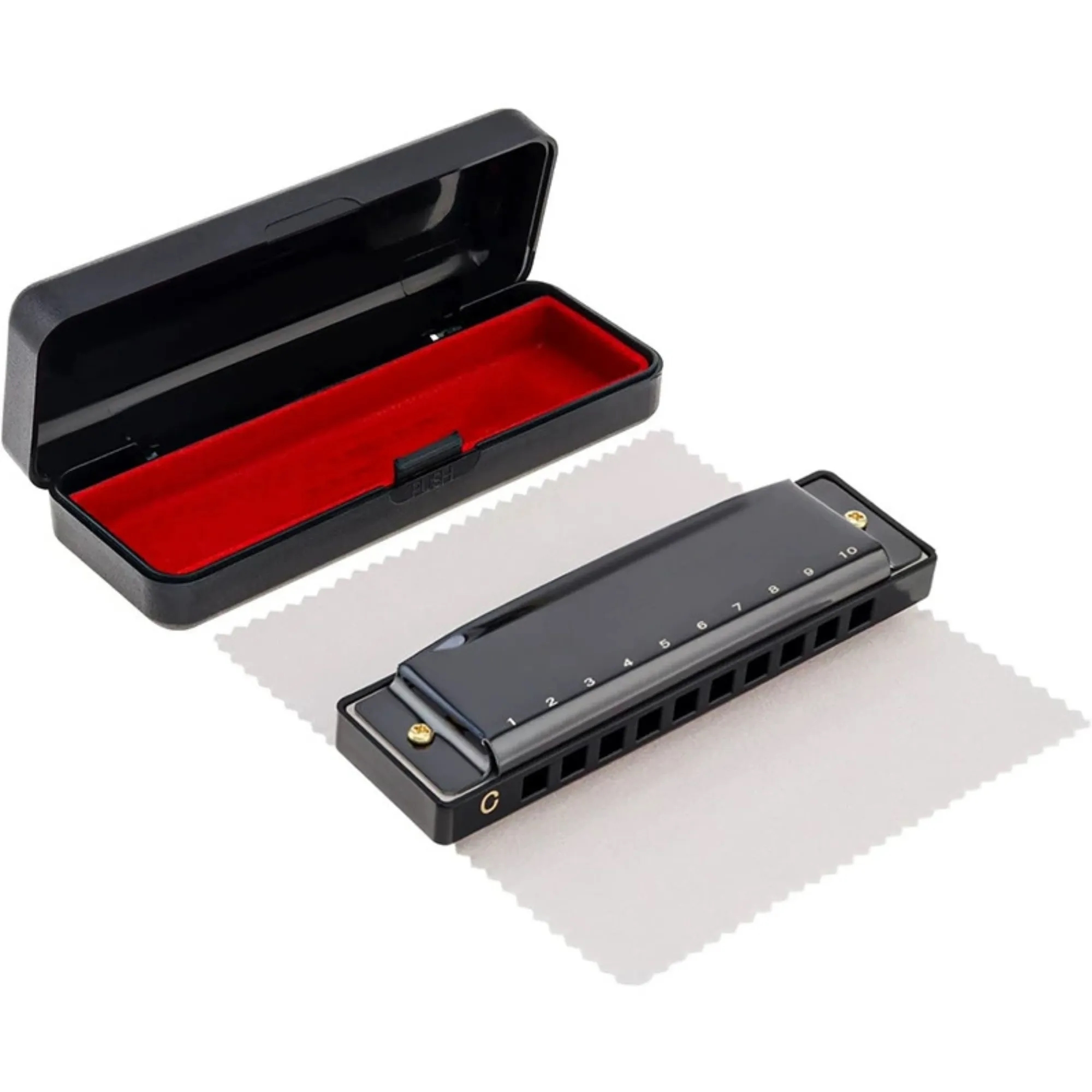 10 Holes 20 Tunes Mouth Organ Blues Deluxe Harmonica Gift 7