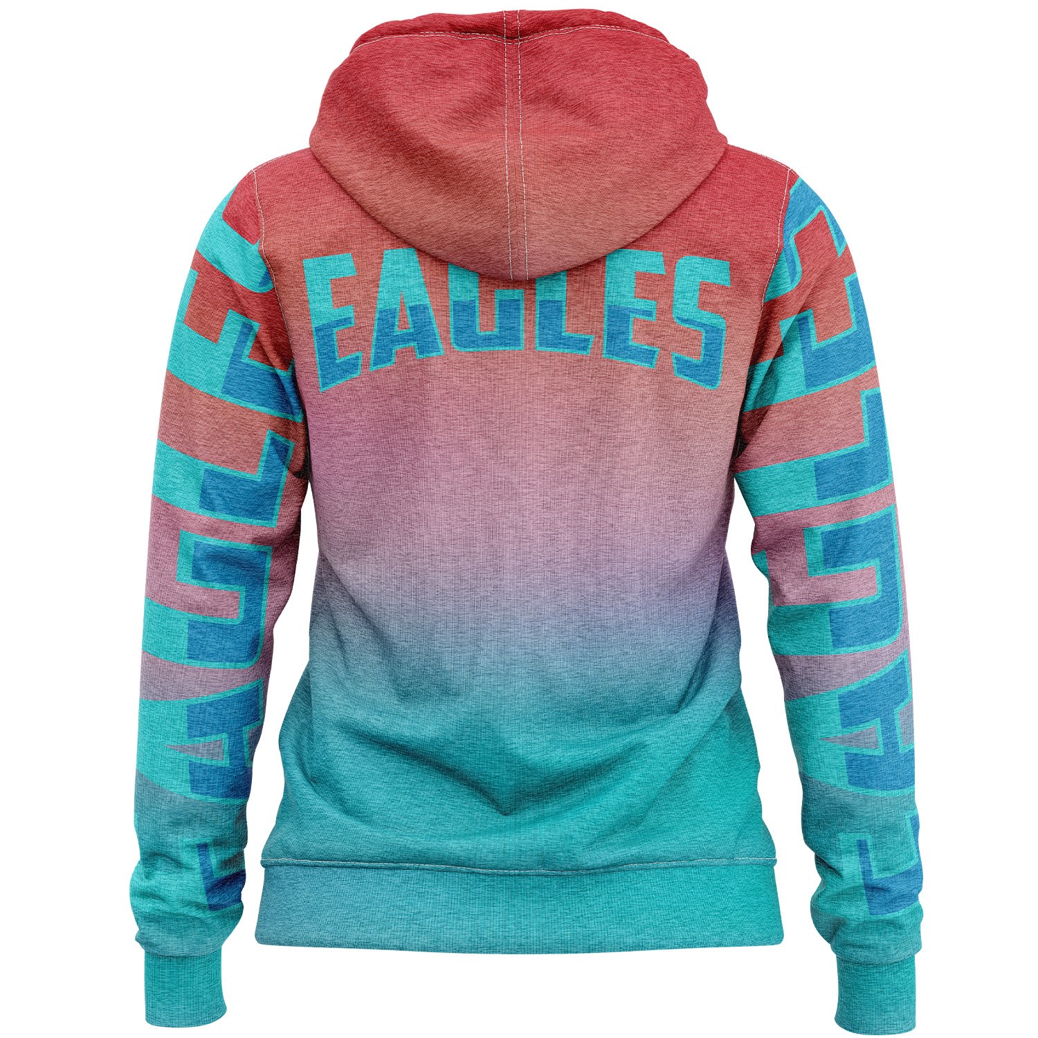 Women's 310 GSM Interlock Fleece Sublimation Full Zip Hoodie w/ Pockets 3