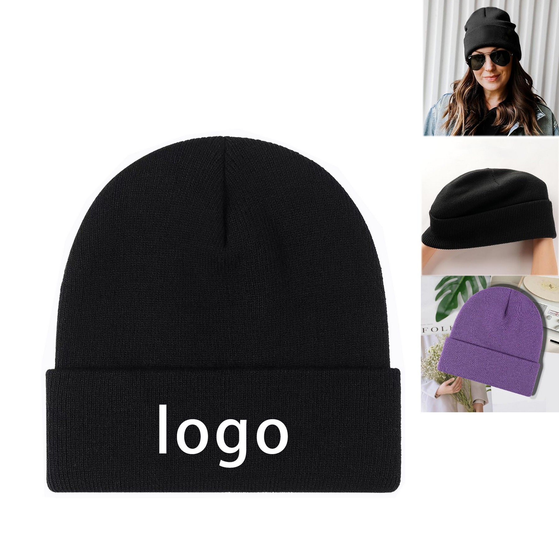 Winter Warm Knit Hat Ski