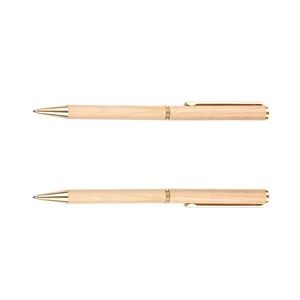 Business Maple Wooden Twist Writing Pen 4