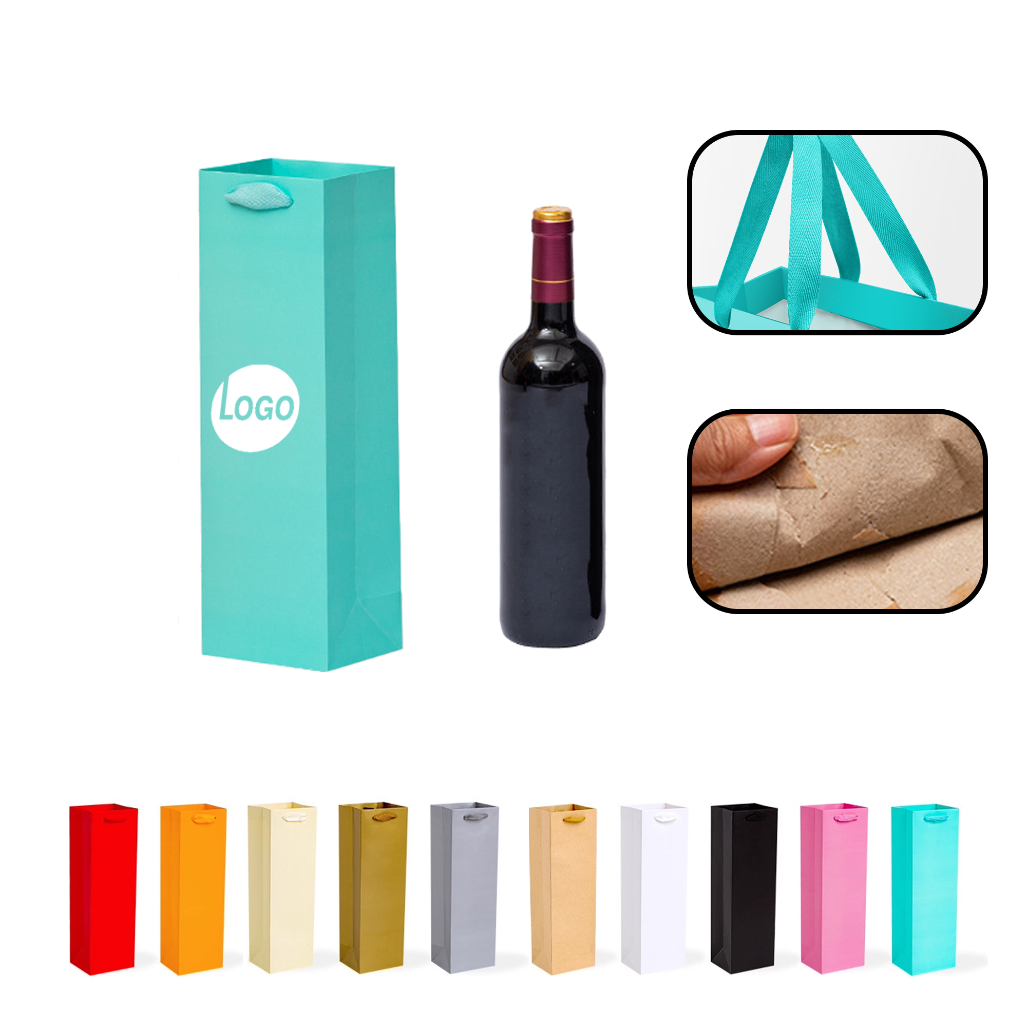Colorful Wine Gift Bags 1