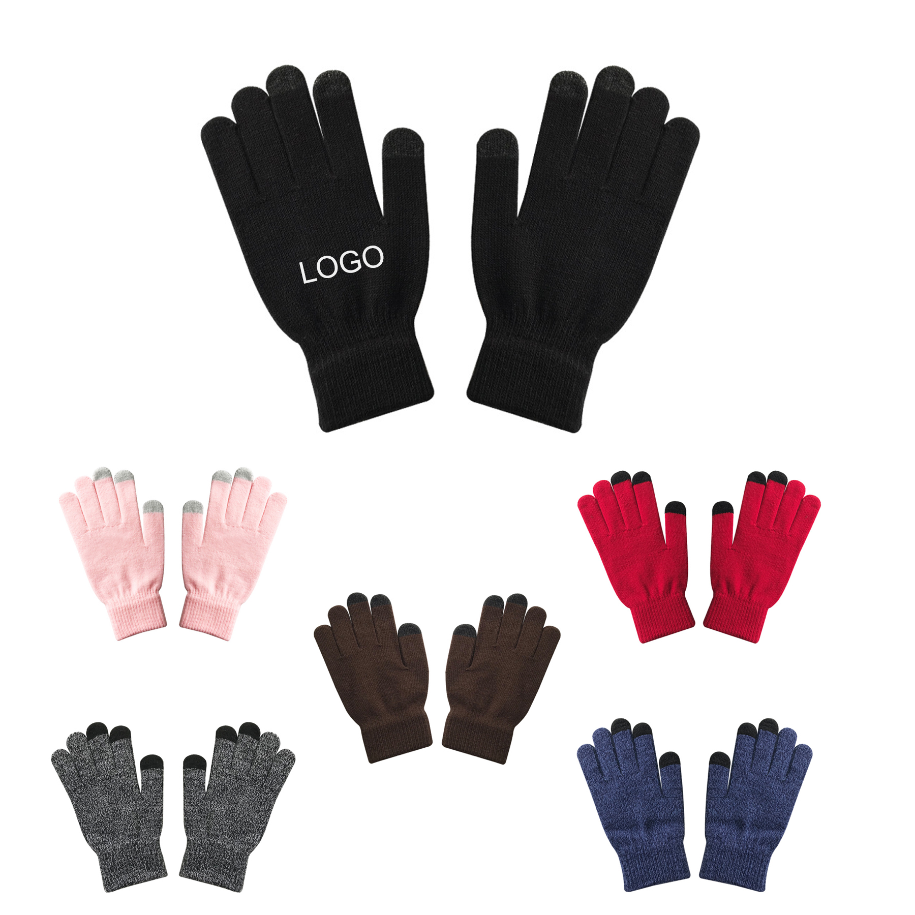 Winter Knit Touchscreen Gloves 1