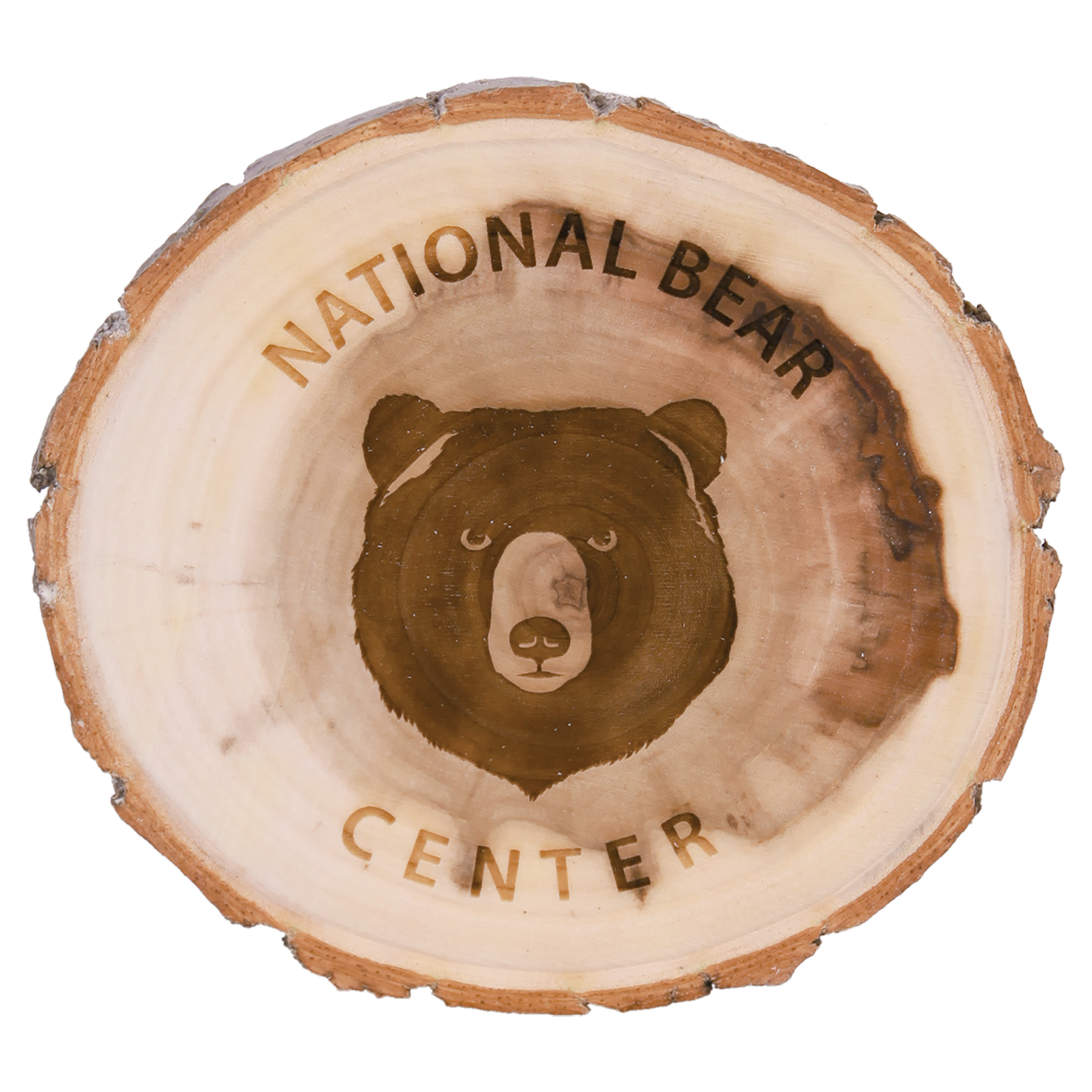 4" Old West Log Cottonwood Coaster