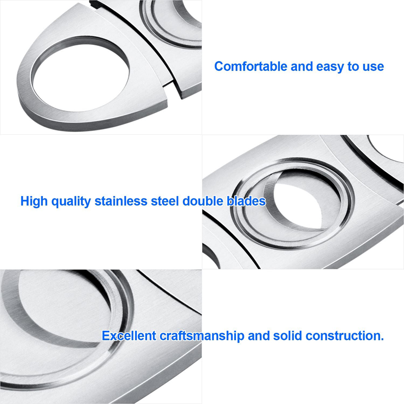 Stainless Steel Cigar Cutter Guillotine 11