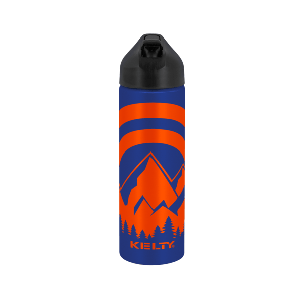 EasyFlow Recycled Aluminum Bottle w Straw Lid, custom water bottle with logo imprint 23