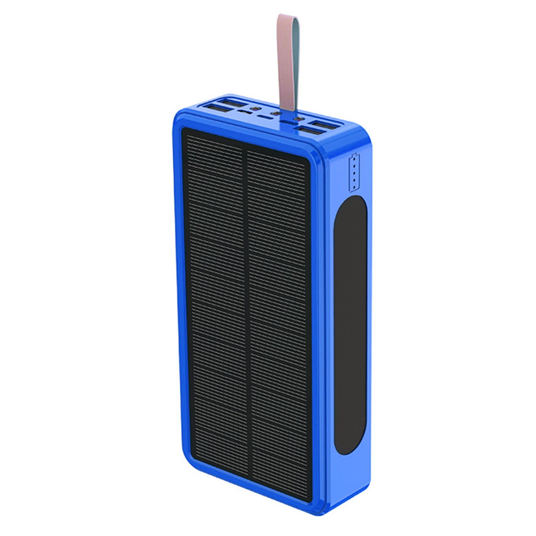 30000Mah Wireless Charging Solar Power Bank Flashlight 3