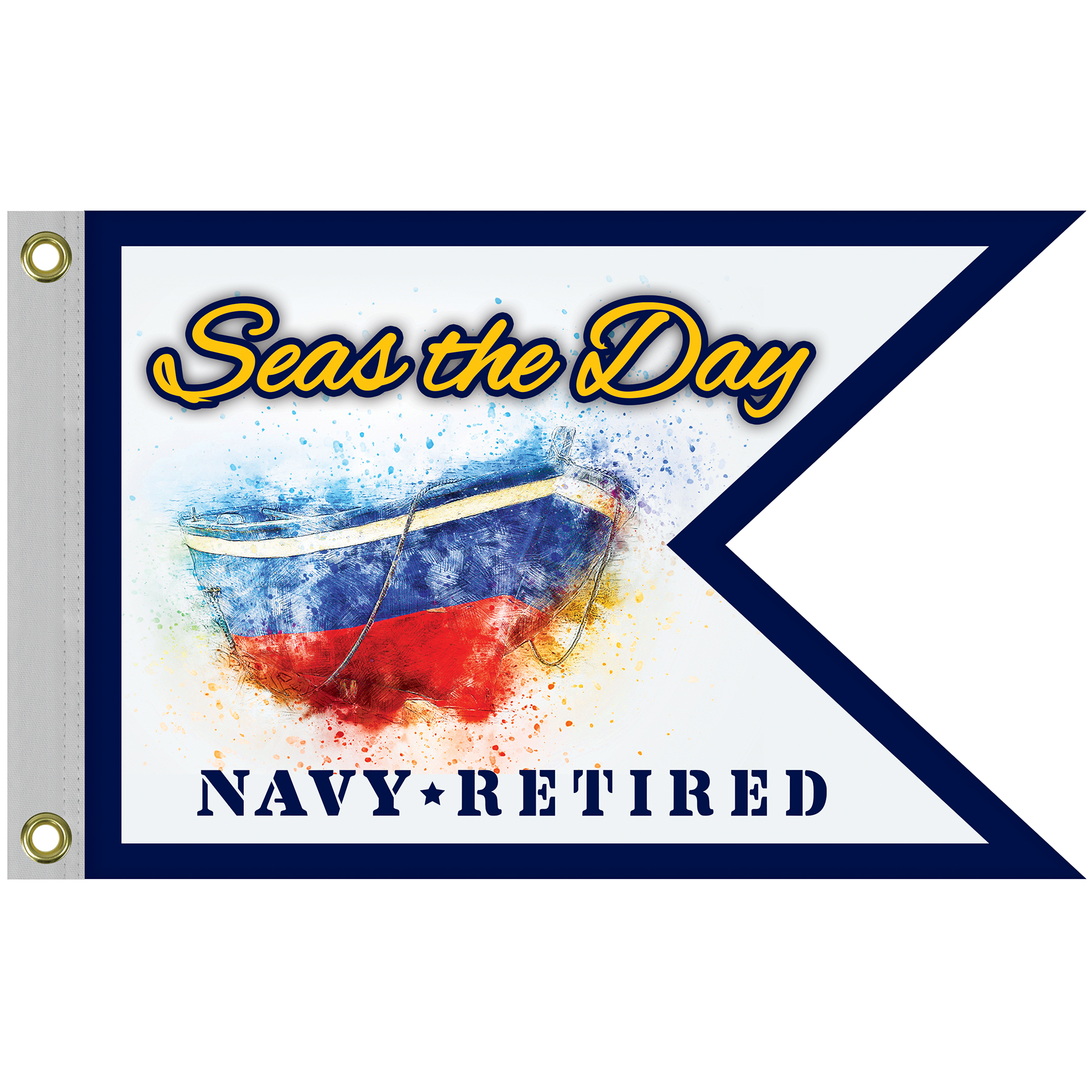 Double Sided Knitted Polyester Guidon Boat Flag (16"x24") 7