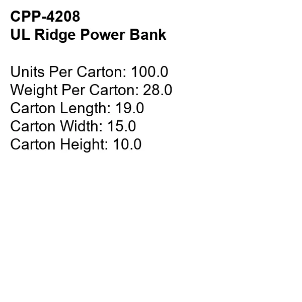 UL RIDGE POWER BANK 7