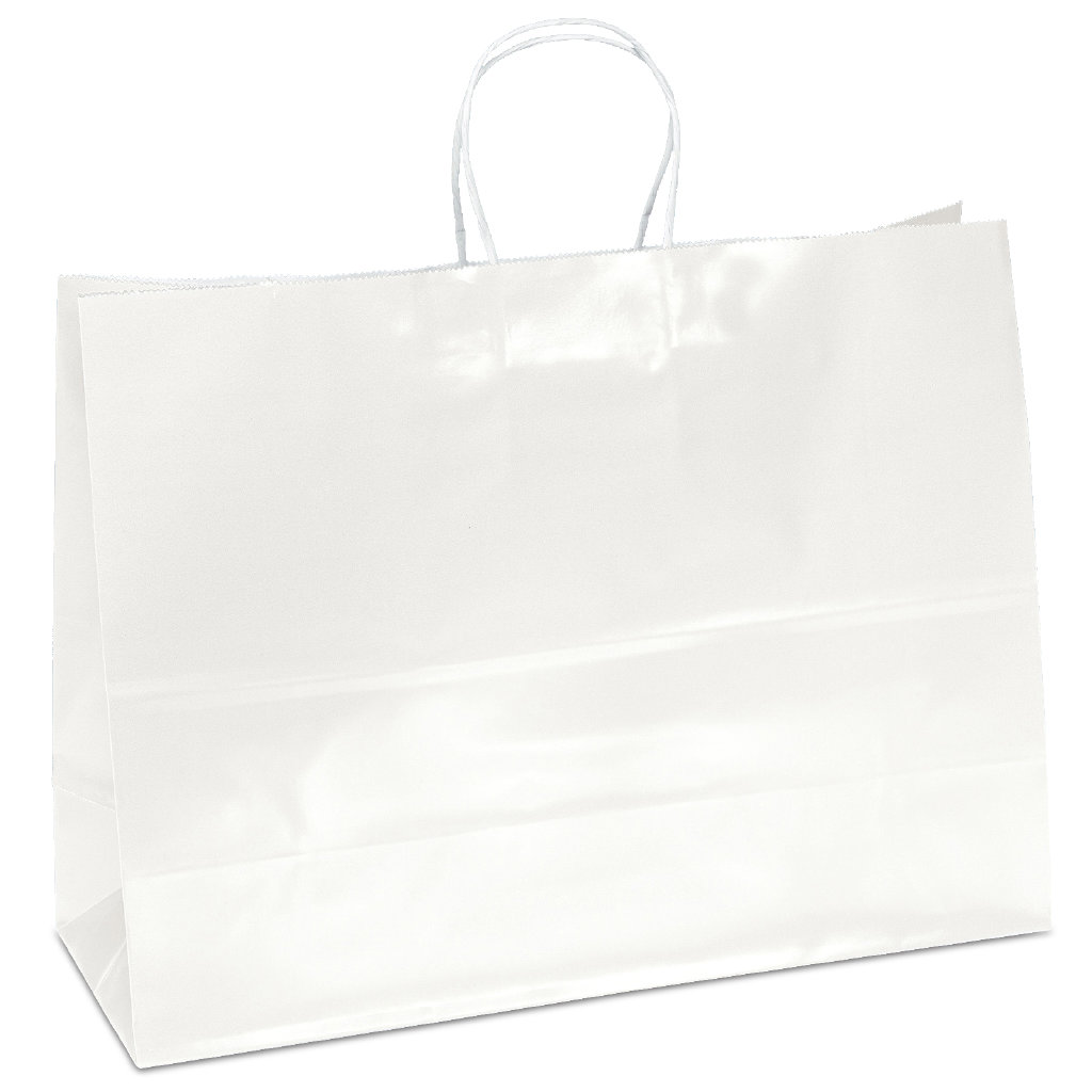 Aubrie™ - Gloss Shopper - White - Foil Print 2