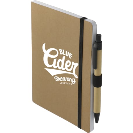 FSC® Recycled 5" x 7" Notebook and Pen Set 9