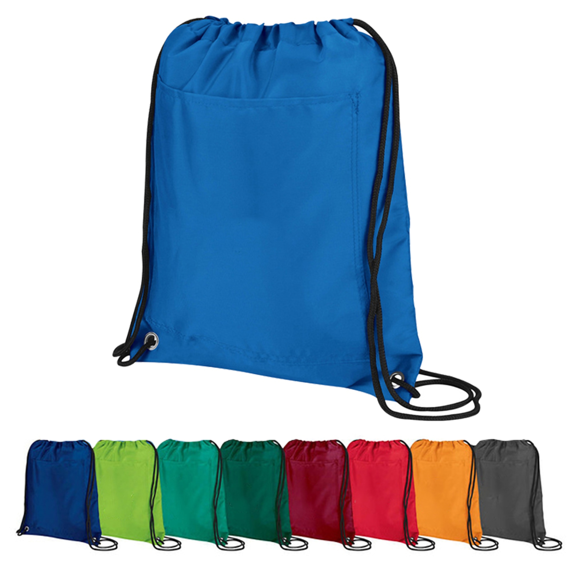 Front Pocket Drawstring Backpack