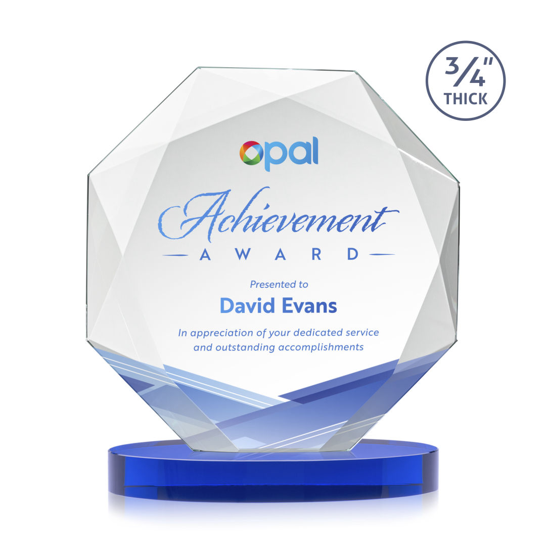 Bradford VividPrint™ Award on Alberton Base - Blue 4