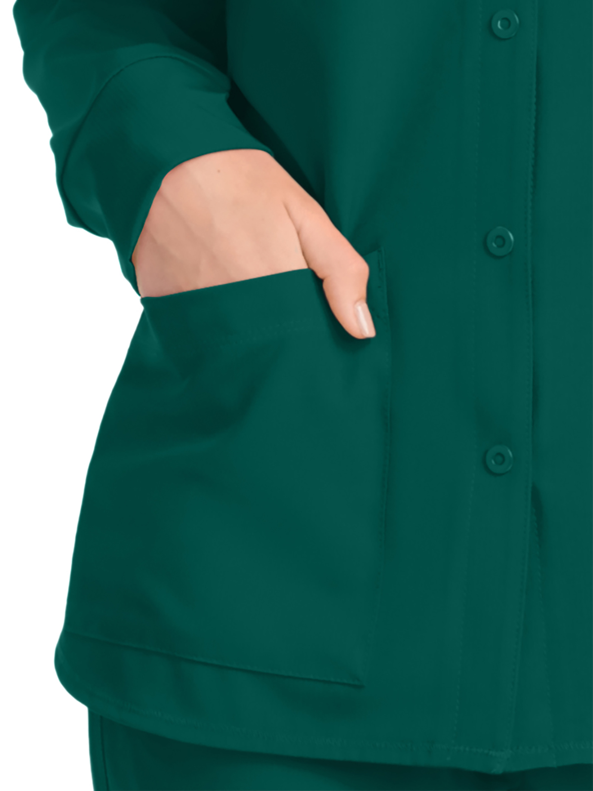Skechers - Women's Two-Pocket Snap-Front Stability Warm-Up Scrub Jacket 58